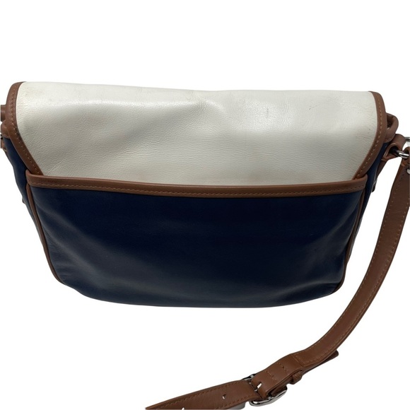 Coach Park Color Block Leather Crossbody Messenger Bag Coastal Nautical - Picture 8 of 13